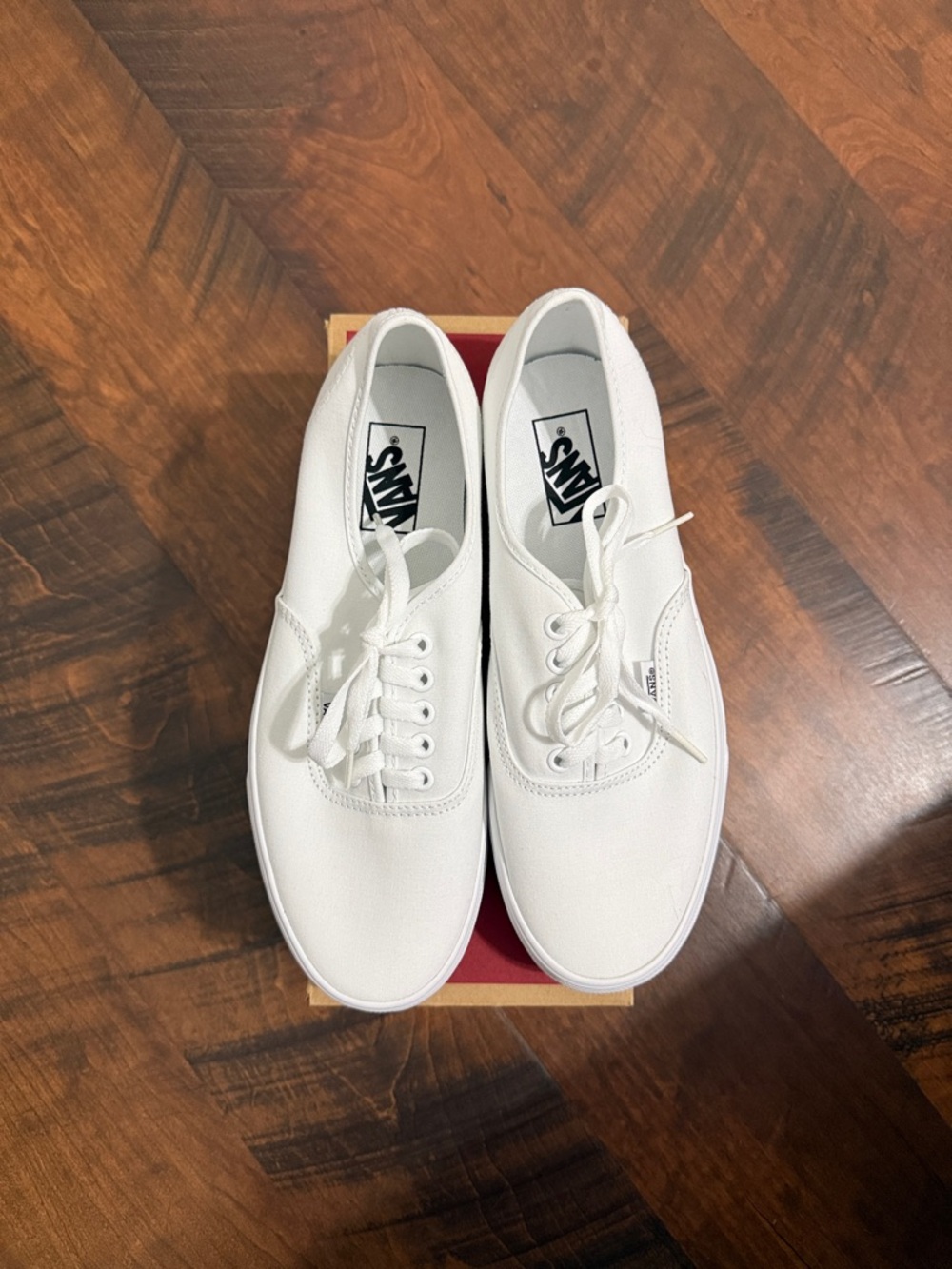 True white Authentic Vans NIB